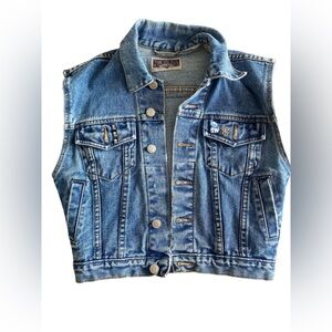 Vintage Nevada Light Wash Denim Vest